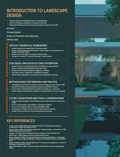 Landscape Design Introduction Student Worksheet