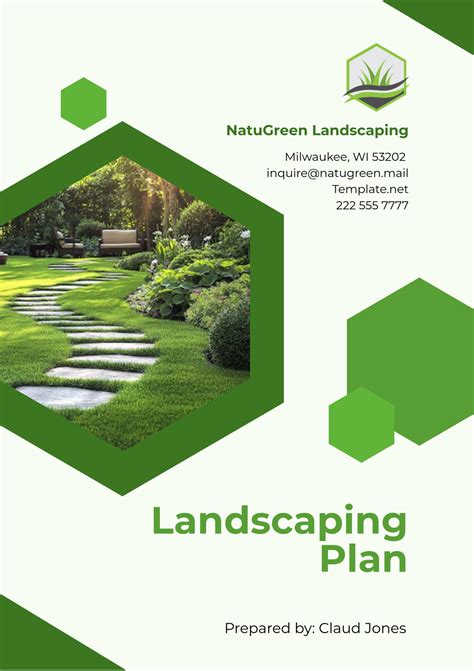 Landscape Design Layout Template