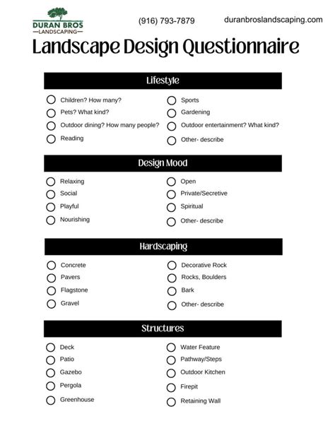 Landscape Design Questions For Clients