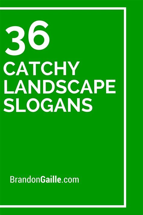 Landscape Design Slogans