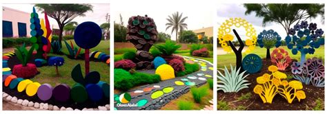 Landscape Design Using Recycled Materials