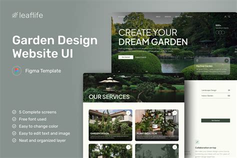 Landscape Design Website Templates