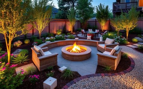 Landscape Design With Fire Pit