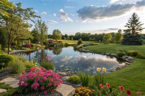 Landscape Design With Pond