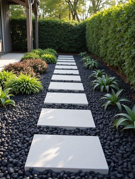 Landscape Design With Stepping Stones