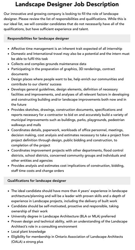 Landscape Designer Job Outlook