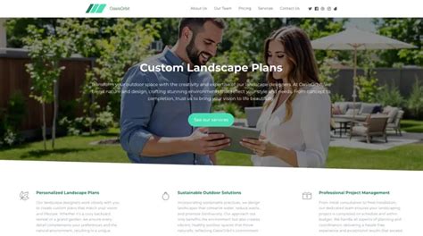 Landscape Designer Website