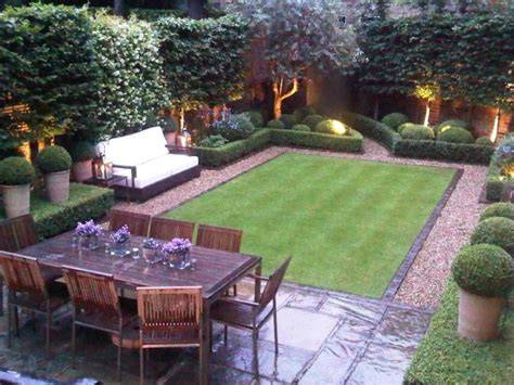 Landscape Designs For Rectangular Backyard
