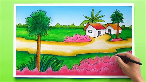 Landscape Drawing For Class 7th