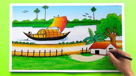 Landscape Drawing For Class 9