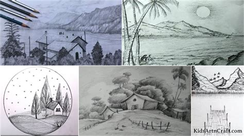 Landscape Drawing Ideas For Kids