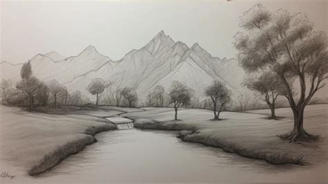 Landscape Drawing Lesson