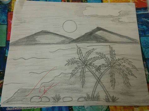 Landscape Drawing Materials for Class 7