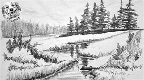 Landscape Drawing Tutorials Pencil