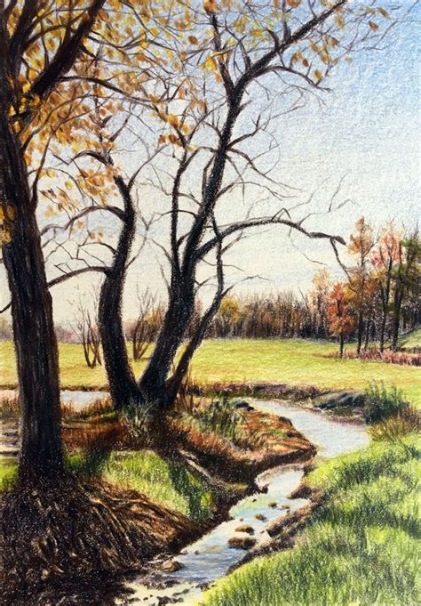 Landscape Drawings Colored Pencil