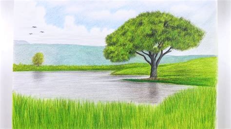 Landscape Drawings Of Trees