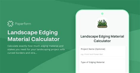 Landscape Edging Calculator