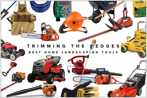 Landscape Equipment List