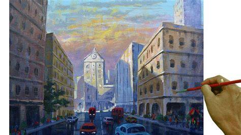 Landscape Painting City