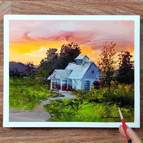 Landscape Painting House