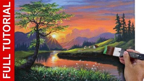 Landscape Painting In Acrylics Tutorial