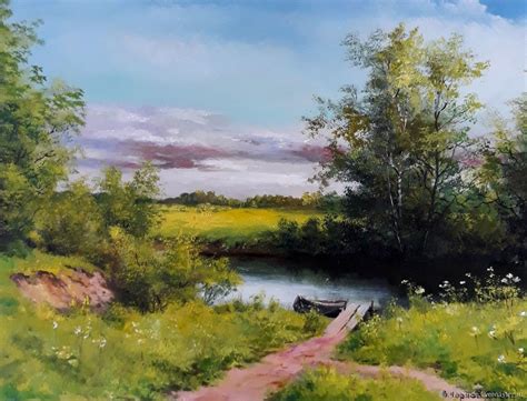 Landscape Painting In Oil Colour
