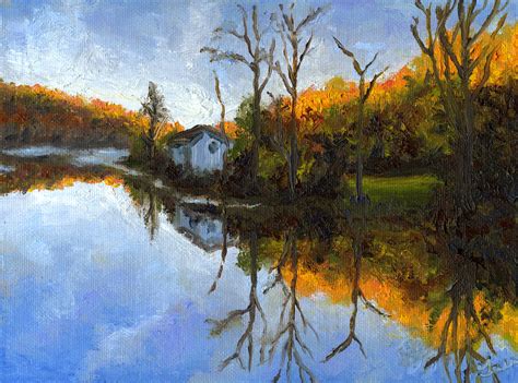 Landscape Painting Lake