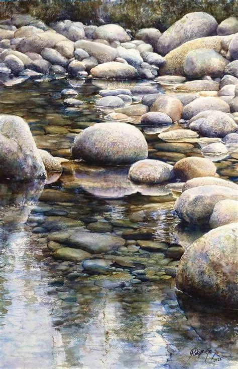 Landscape Painting Rocks