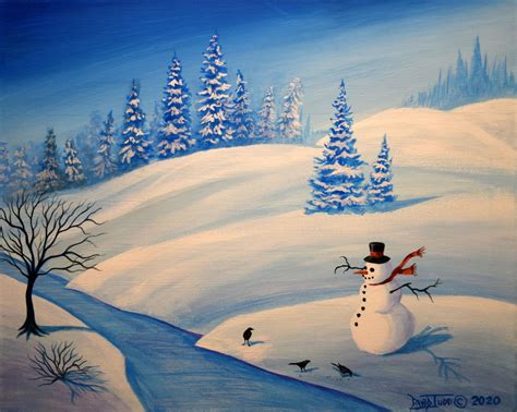 Landscape Painting Snow