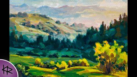 Landscape Painting Video Demonstration