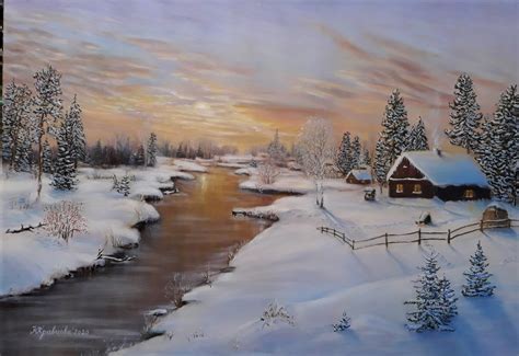 Landscape Painting Winter