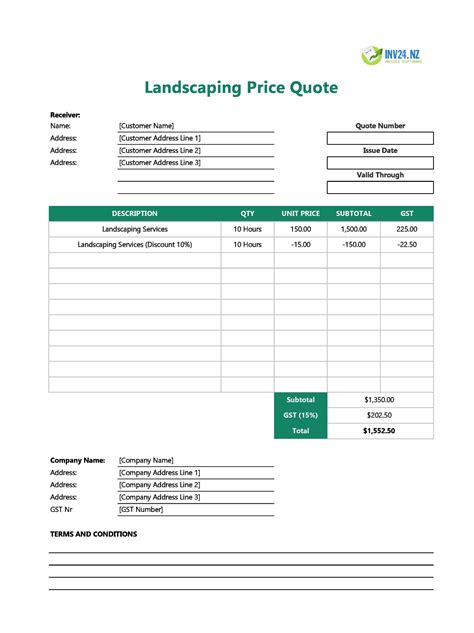 Landscape Quote Form