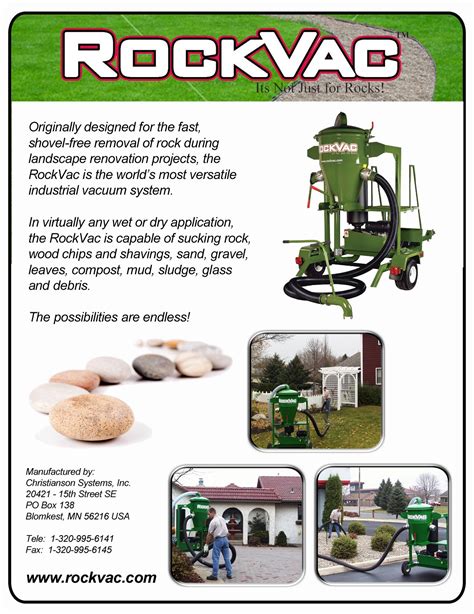 Landscape Rock Vacuum
