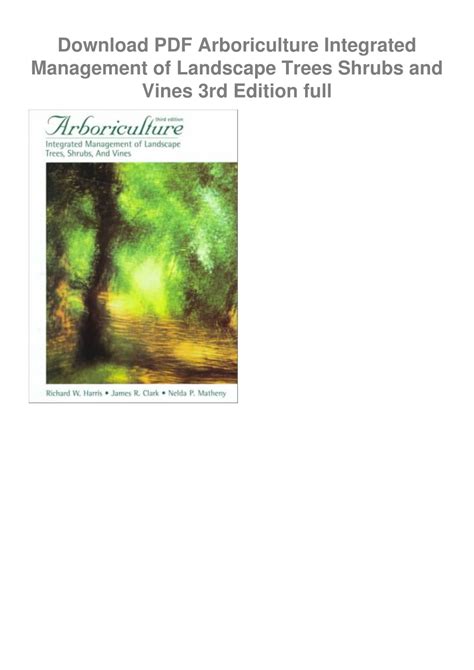 Landscape Trees And Shrubs Pdf