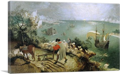 Landscape With The Fall Of Icarus Print