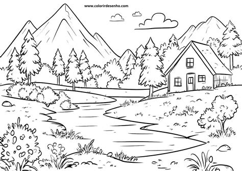 Landscaping Coloring Pages