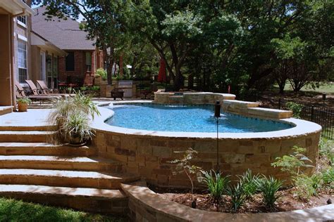 Landscaping Ideas For Semi Inground Pool