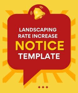 Landscaping Rate Increase Notice Template
