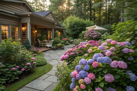 Landscaping With Roses And Hydrangeas