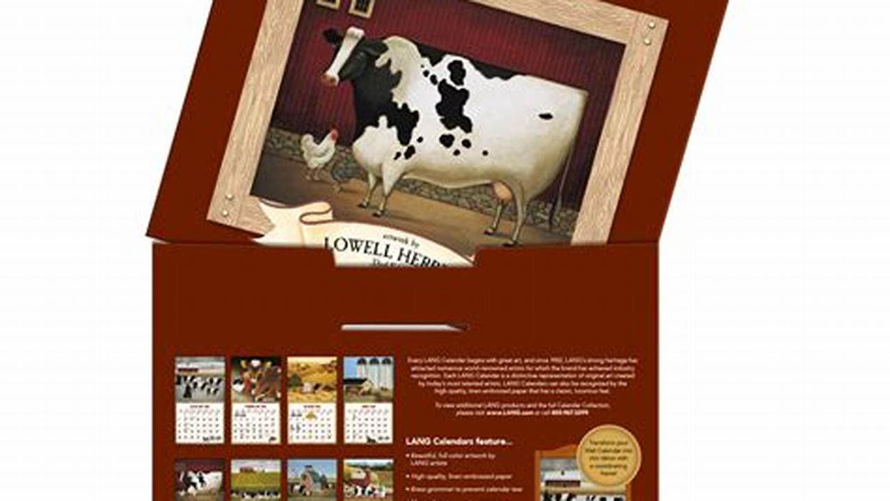 Lang Cows Cows Cows 2024 Wall Calendar Google