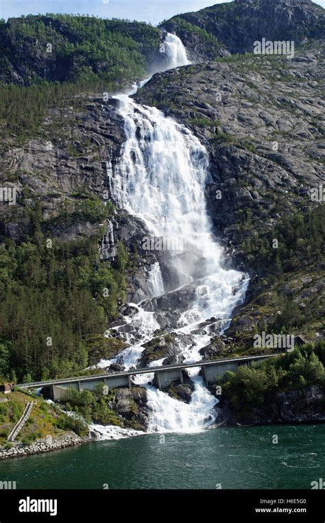 Langfoss Waterfall Norway