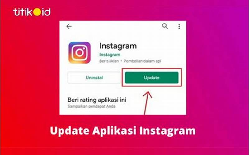 Langkah Update Aplikasi Instagram Di Iphone