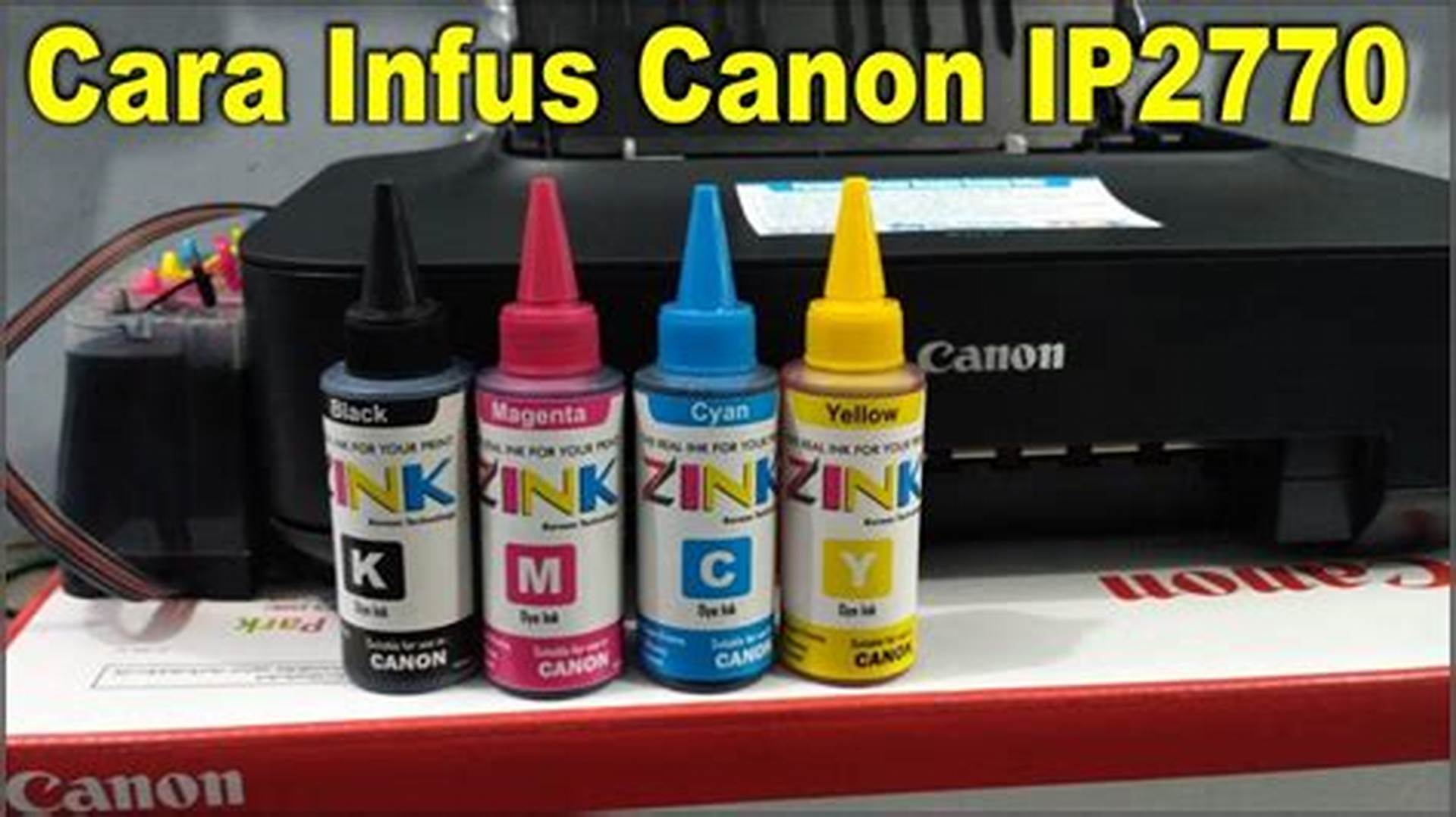 Langkah-langkah Mengisi Tinta Canon ip2870