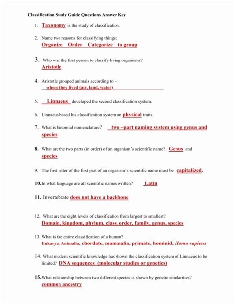 Language Of Science Worksheet Answers