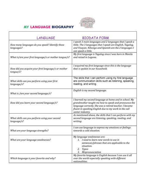 Language Biography