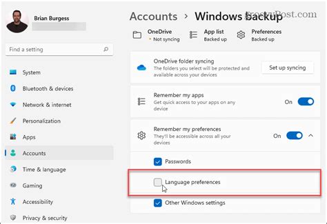 Language Preferences
