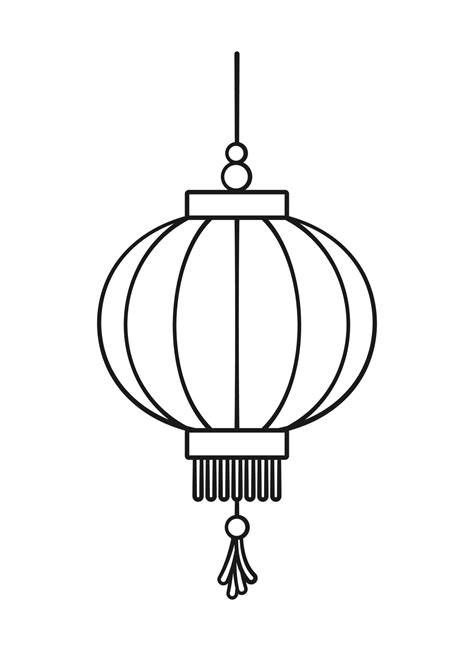 Lantern Coloring Page
