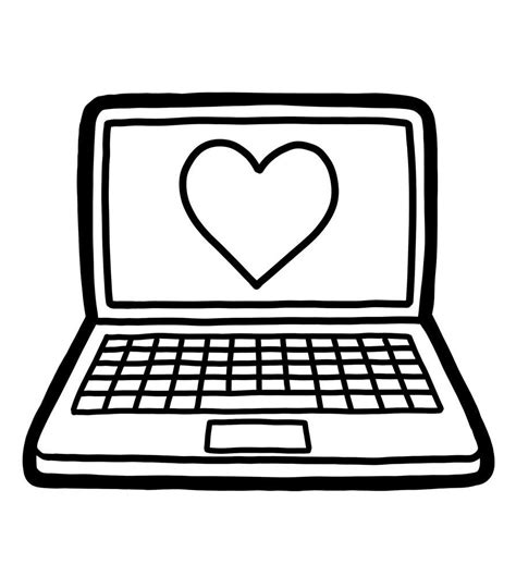 Laptop Coloring Pages