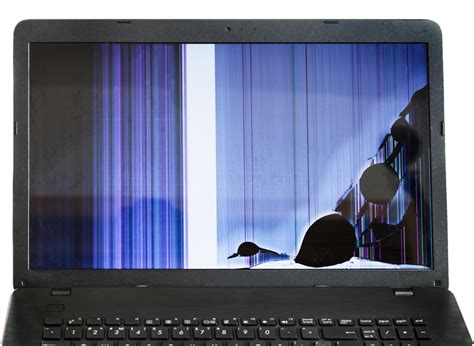 Laptop screen with display issues