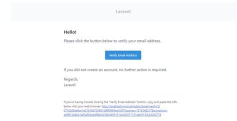 Laravel Default Email Template